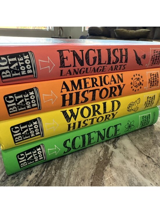 Workman Other - Big Fat Notebook Middle School Study Guides English American History World Scien